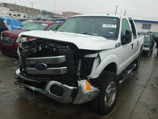 1FT7W2B62FEB59754 - 2015 FORD F250 SUPER WHITE photo 2