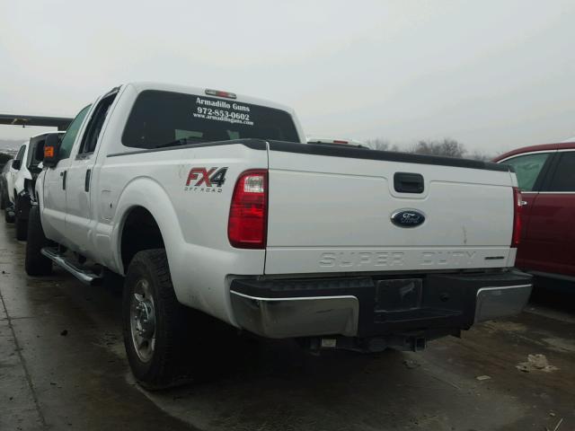 1FT7W2B62FEB59754 - 2015 FORD F250 SUPER WHITE photo 3