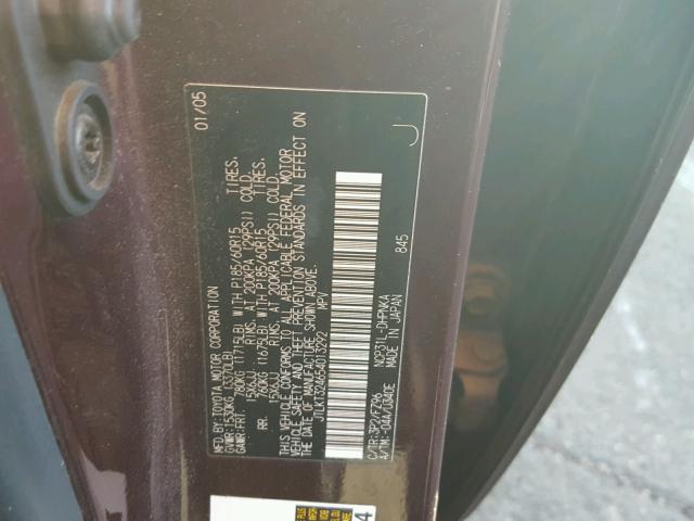 JTLKT324654013292 - 2005 TOYOTA SCION XB 紫色 照片 10