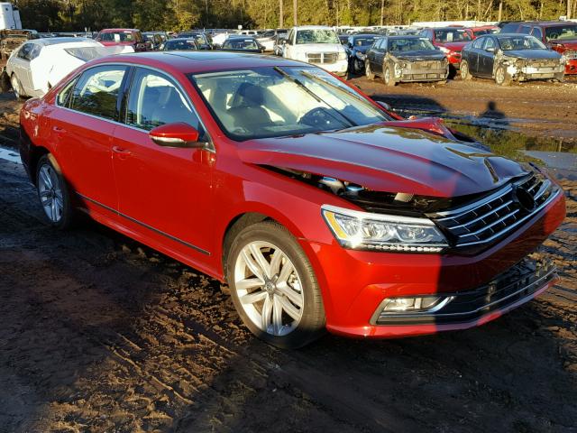 1VWGT7A35HC043232 - 2017 VOLKSWAGEN PASSAT SE RED photo 1