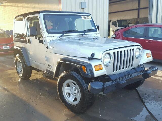 1J4F449S65P371165 - 2005 JEEP WRANGLER / SILVER photo 1