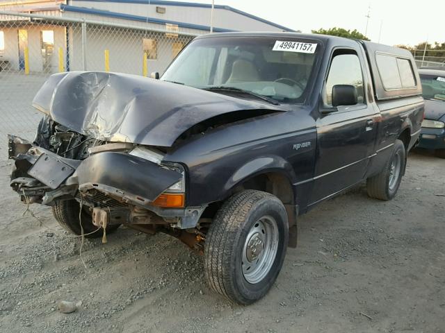 1FTYR10C6YPB94495 - 2000 FORD RANGER BLUE photo 2