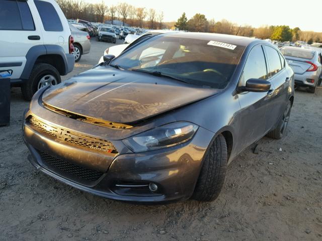 1C3CDFEB7ED746948 - 2014 DODGE DART GT GRAY photo 2