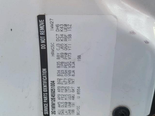 2G1WW12E459251004 - 2005 CHEVROLET MONTE CARL 白色 照片 10