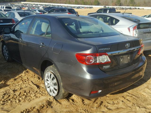 2T1BU4EEXCC790880 - 2012 TOYOTA COROLLA BA GRAY photo 3