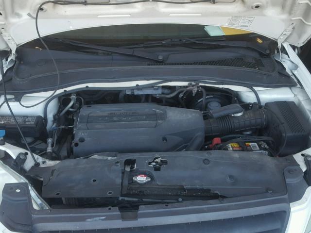 5FNYF18594B010587 - 2004 HONDA PILOT EXL WHITE photo 7