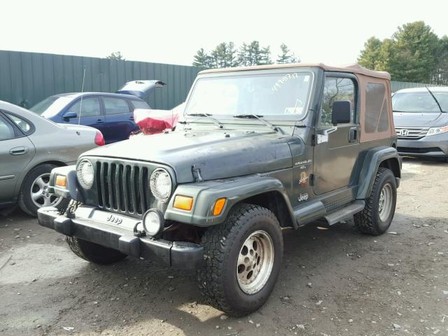 1J4FY49S3WP801840 - 1998 JEEP WRANGLER / GREEN photo 2