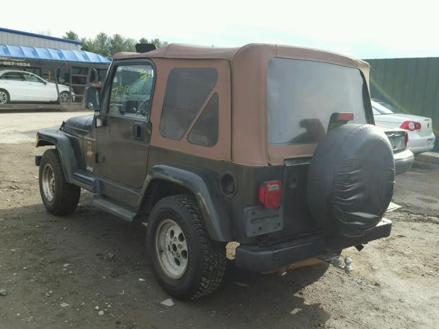 1J4FY49S3WP801840 - 1998 JEEP WRANGLER / GREEN photo 3