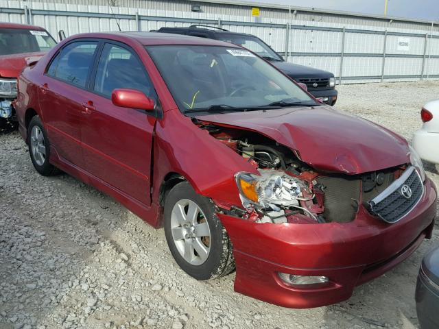 2T1BR32E58C899173 - 2008 TOYOTA COROLLA CE RED photo 1