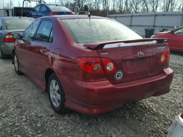 2T1BR32E58C899173 - 2008 TOYOTA COROLLA CE RED photo 3