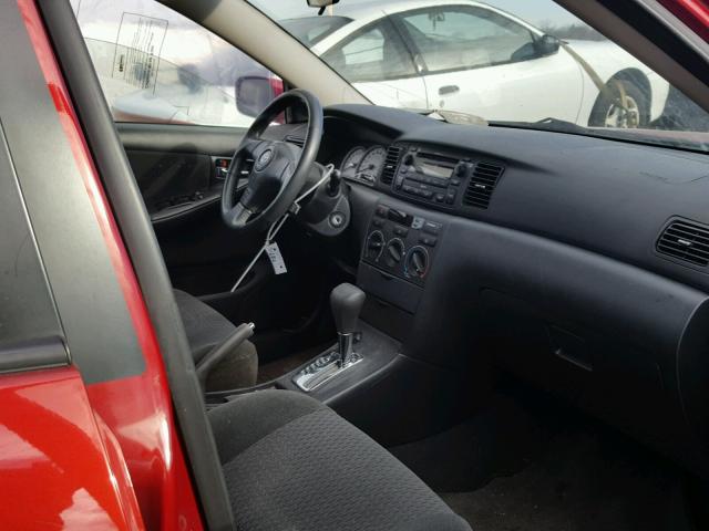 2T1BR32E58C899173 - 2008 TOYOTA COROLLA CE RED photo 5