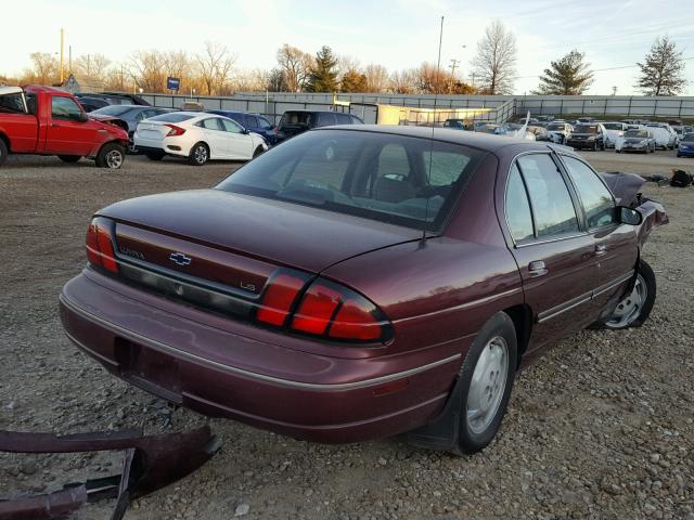 2G1WL52M4V9233755 - 1997 CHEVROLET LUMINA BAS MAROON photo 4