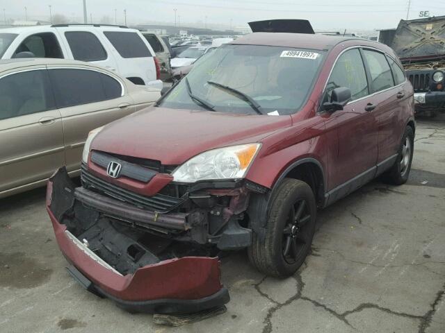 JHLRE38327C080261 - 2007 HONDA CR-V LX RED photo 2