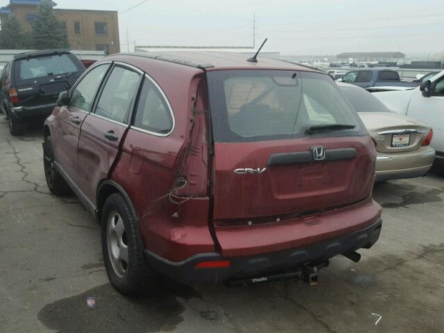 JHLRE38327C080261 - 2007 HONDA CR-V LX RED photo 3