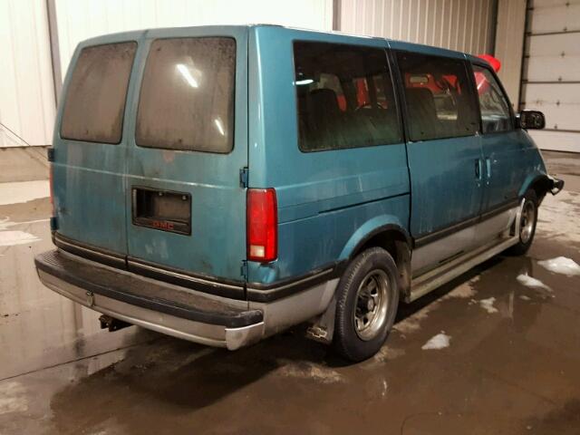 1GKDM19Z5NB526833 - 1992 GMC SAFARI XT GREEN photo 4