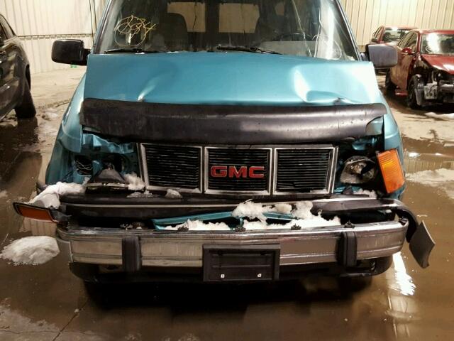 1GKDM19Z5NB526833 - 1992 GMC SAFARI XT GREEN photo 9