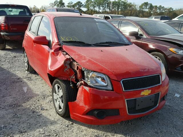 KL1TD6DE0AB136331 - 2010 CHEVROLET AVEO LS RED photo 1