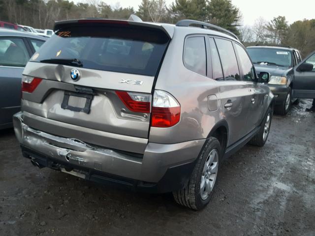 WBXPC93487WF09081 - 2007 BMW X3 3.0SI GRAY photo 4