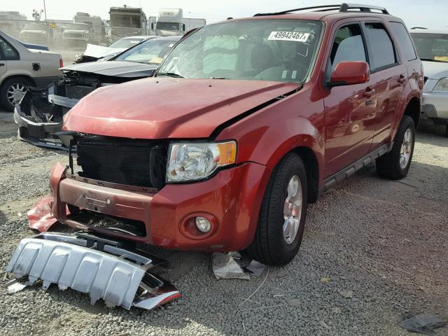 1FMCU0EG1CKA37408 - 2012 FORD ESCAPE LIM RED photo 2