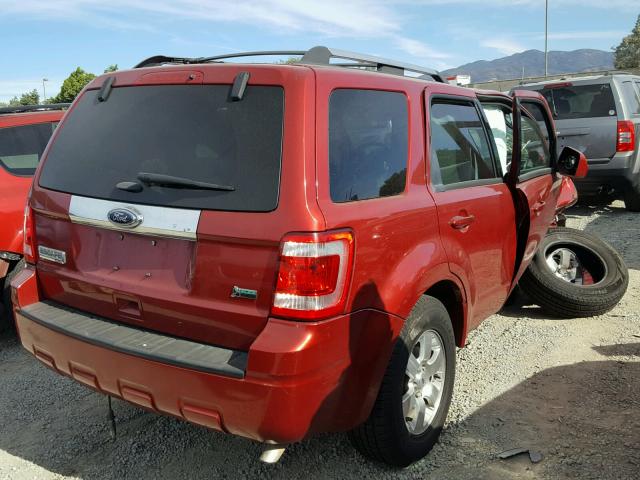 1FMCU0EG1CKA37408 - 2012 FORD ESCAPE LIM RED photo 4