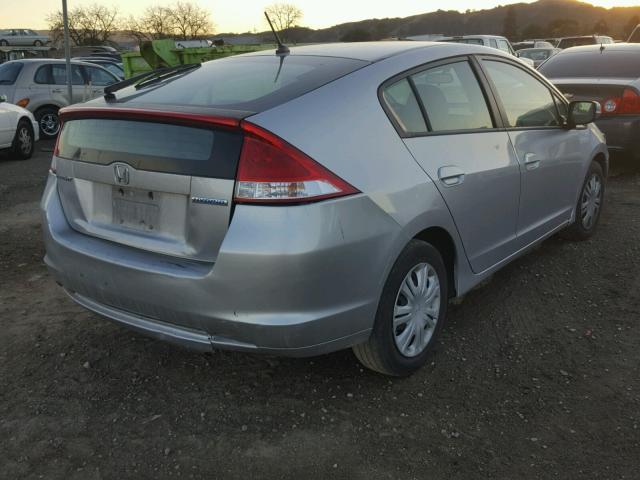 JHMZE2H54BS008600 - 2011 HONDA INSIGHT LX SILVER photo 4