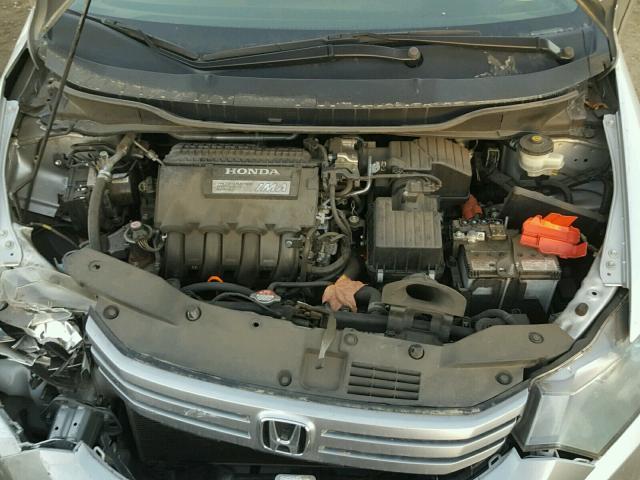 JHMZE2H54BS008600 - 2011 HONDA INSIGHT LX SILVER photo 7