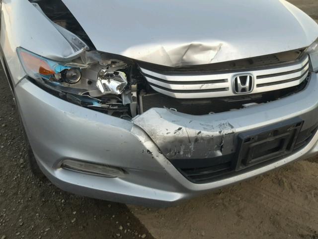 JHMZE2H54BS008600 - 2011 HONDA INSIGHT LX SILVER photo 9