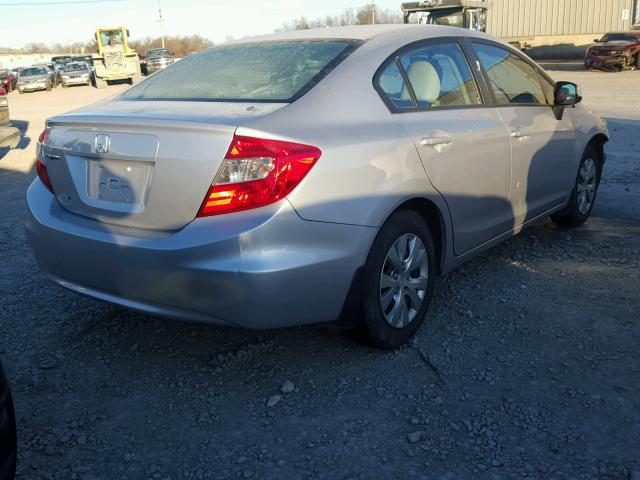 19XFB2F58CE077844 - 2012 HONDA CIVIC LX SILVER photo 4