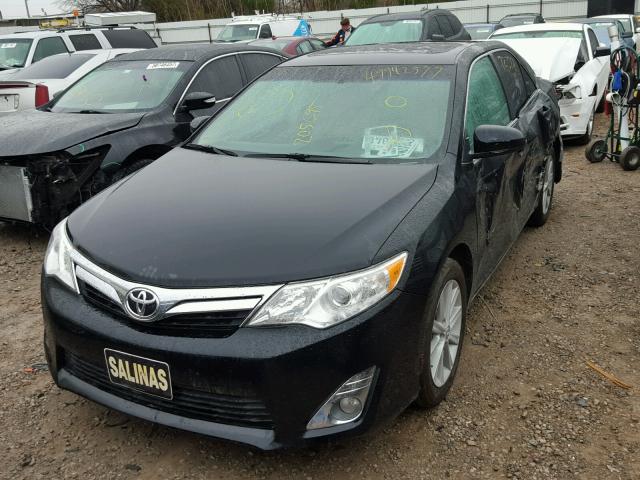 4T4BF1FK4CR205695 - 2012 TOYOTA CAMRY BASE BLACK photo 2