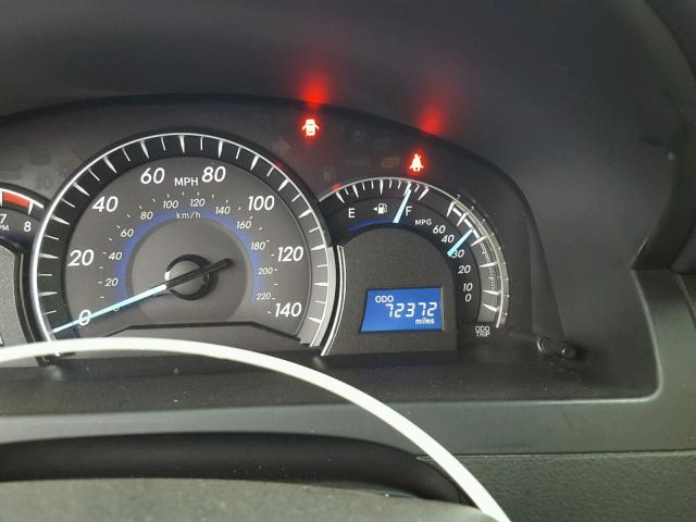 4T4BF1FK4CR205695 - 2012 TOYOTA CAMRY BASE BLACK photo 8