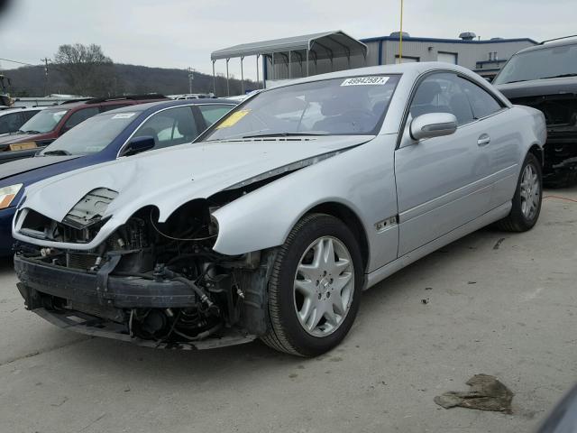 WDBPJ75J02A027006 - 2002 MERCEDES-BENZ CL 500 SILVER photo 2