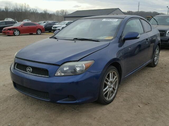 JTKDE177650038876 - 2005 TOYOTA SCION TC BLUE photo 2