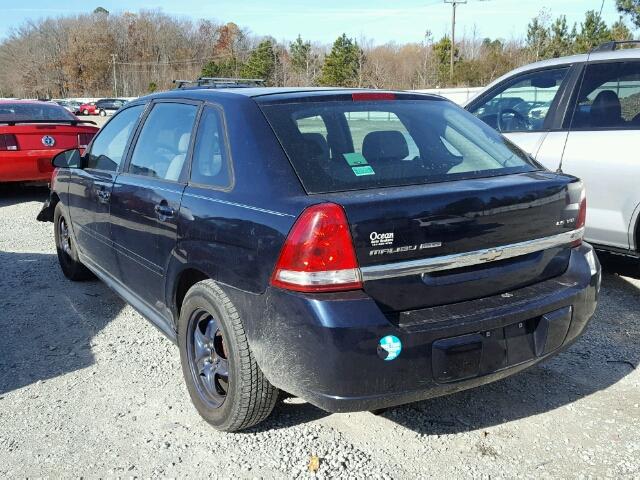 1G1ZT62865F321493 - 2005 CHEVROLET MALIBU MAX ლურჯი ფოტო 3