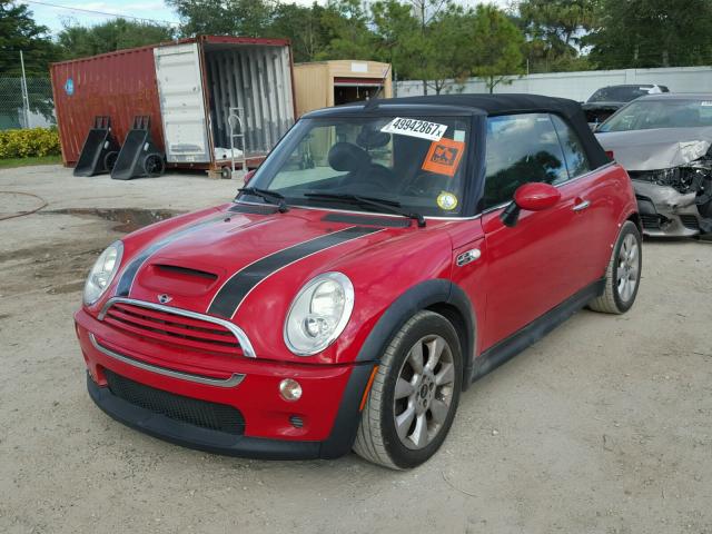 WMWRH33576TL93492 - 2006 MINI COOPER S RED photo 2