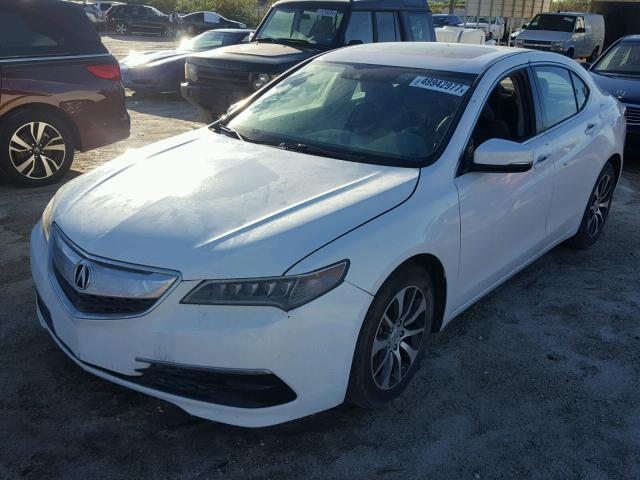 19UUB1F54FA002844 - 2015 ACURA TLX TECH WHITE photo 2