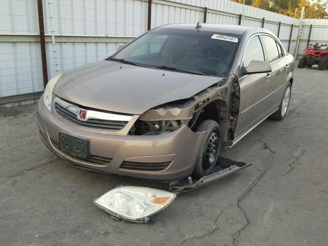 1G8ZS57BX8F227074 - 2008 SATURN AURA XE BROWN photo 2