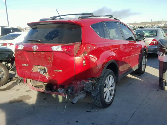 2T3YFREV0DW051011 - 2013 TOYOTA RAV4 LIMIT RED photo 4