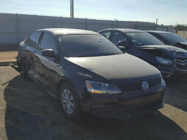 3VW2K7AJ0EM307480 - 2014 VOLKSWAGEN JETTA BASE BLACK photo 1