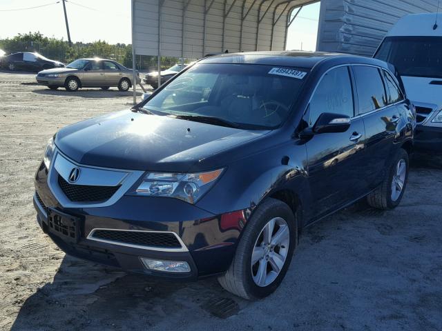 2HNYD2H33CH515215 - 2012 ACURA MDX TECHNO BLUE photo 2