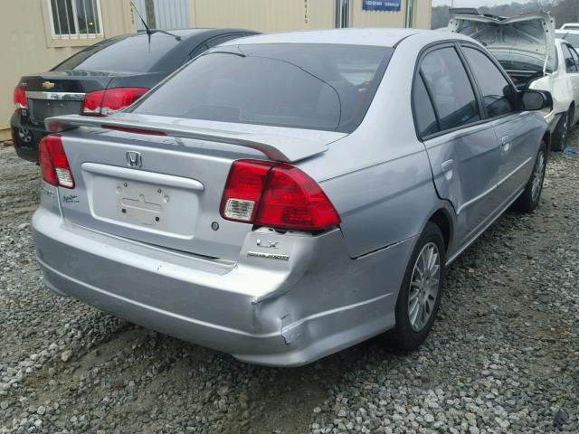 2HGES16505H571940 - 2005 HONDA CIVIC LX SILVER photo 9