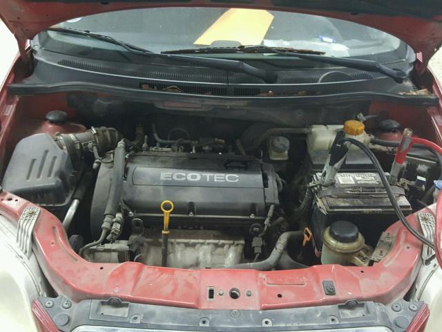 KL1TD66EX9B377676 - 2009 CHEVROLET AVEO LS MAROON photo 7