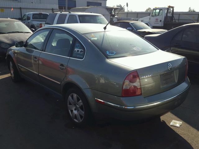 WVWRH63B13P112706 - 2003 VOLKSWAGEN PASSAT GLX GREEN photo 3