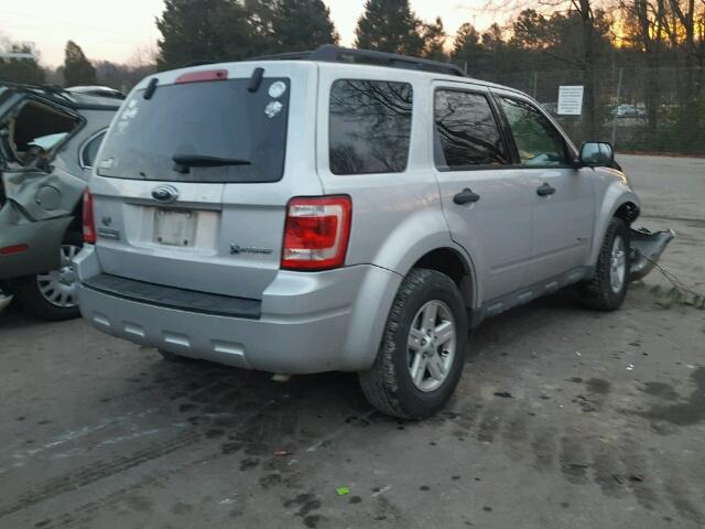 1FMCU49399KA34120 - 2009 FORD ESCAPE HYB GRAY photo 4