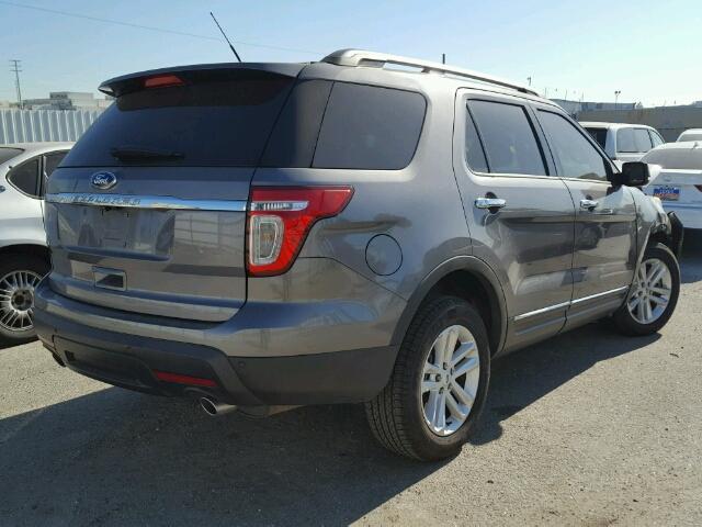 1FM5K7D8XEGB53195 - 2014 FORD EXPLORER X CHARCOAL photo 4