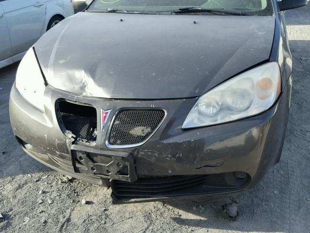 1G2ZG58N274176555 - 2007 PONTIAC G6 BASE GRAY photo 9