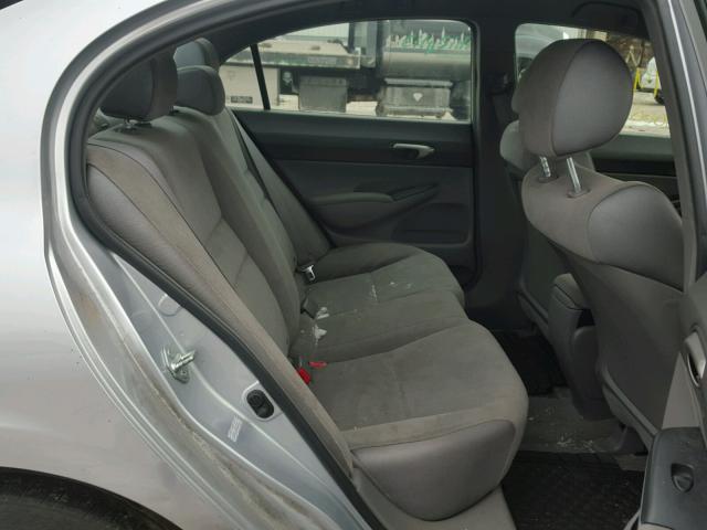 2HGFA16558H333092 - 2008 HONDA CIVIC LX SILVER photo 6