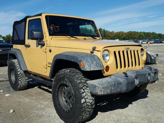 1C4AJWAGXDL668053 - 2013 JEEP WRANGLER S YELLOW photo 1