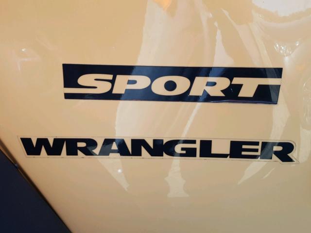 1C4AJWAGXDL668053 - 2013 JEEP WRANGLER S YELLOW photo 10