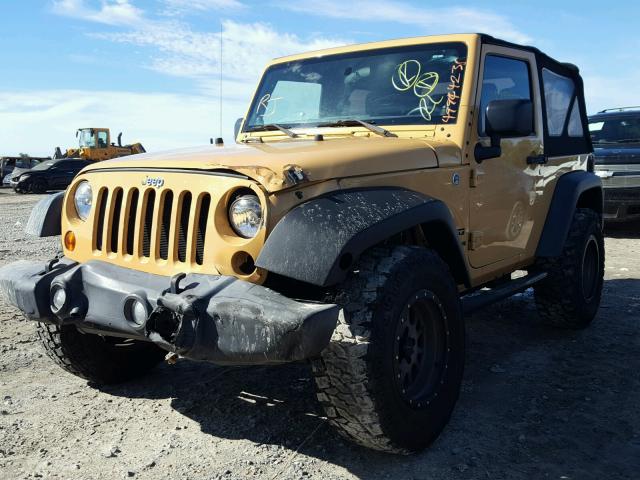 1C4AJWAGXDL668053 - 2013 JEEP WRANGLER S YELLOW photo 2