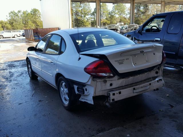 1FAFP53U87A184289 - 2007 FORD TAURUS SE WHITE photo 3